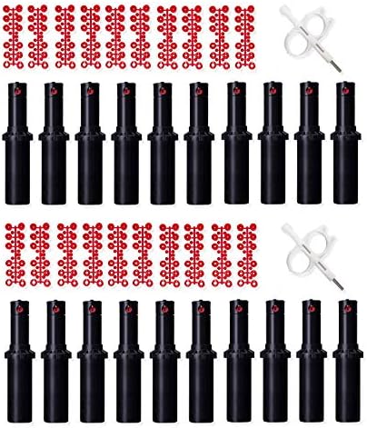 Hunter PGP-ADJ Adjustable Rotor Sprinkler Heads 20-Pack with Nozzle Trees & Tool for Lawn Irrigation