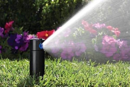 Hunter PGP-ADJ-B 4" Pop-Up Rotor Sprinkler Head - Adjustable 40°-360° Arc, 22-52 ft Spray Distance, Gear Drive with 8 Bl