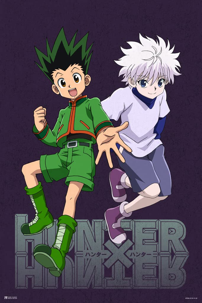 Hunter X Hunter Gon Killua Anime Wall Art Poster 12x18 Kids Bedroom Decor