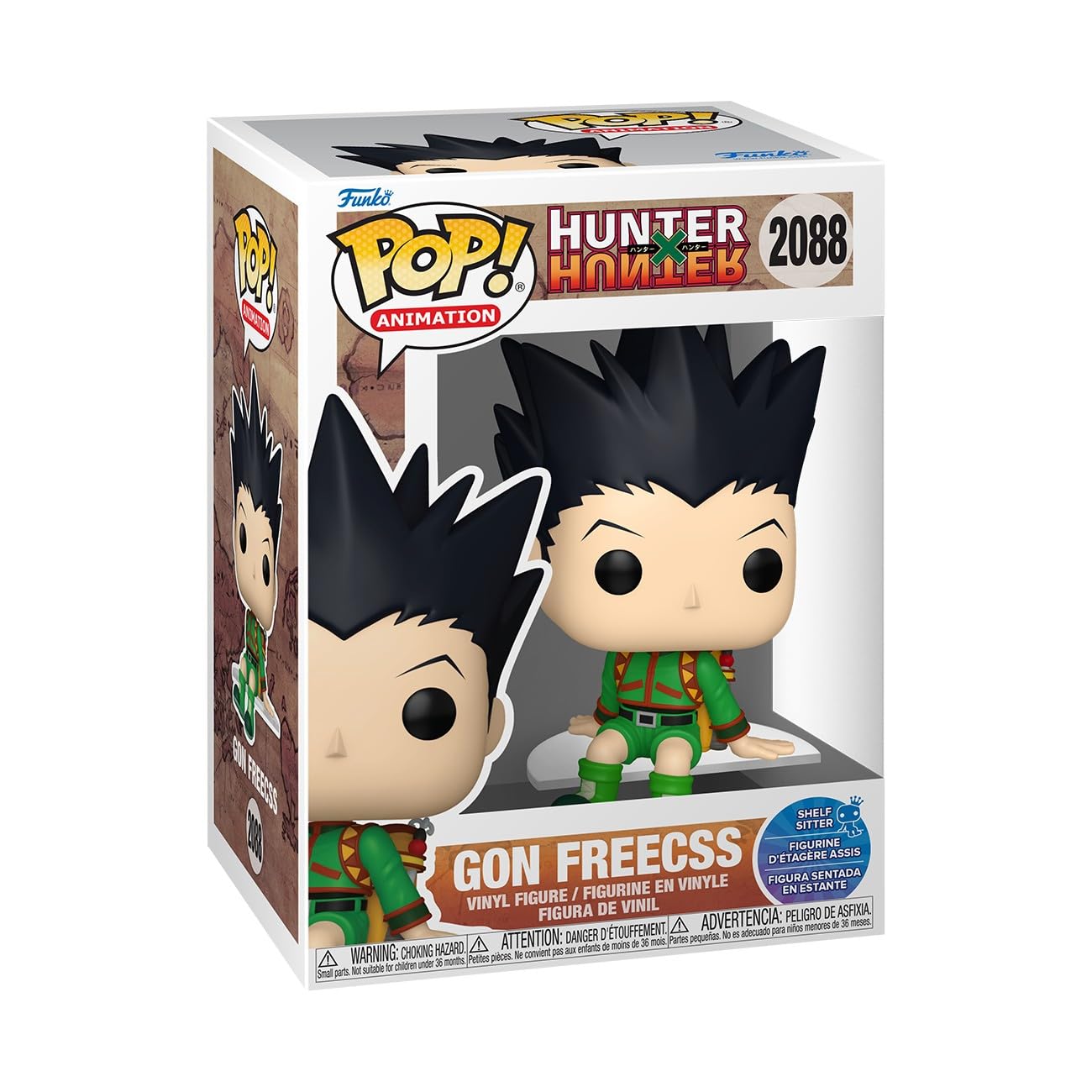 Funko Pop! Hunter x Hunter Gon Freecss Sitting Collectible Vinyl Figure for Anime Fans & Collectors